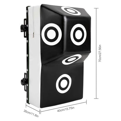 Wall Mount Uppercut Boxing Training Punching Bag - Adjustable Punching Target with Steel Frame, 6-Strike Zones for Home Gym, Boxing Training Equipment