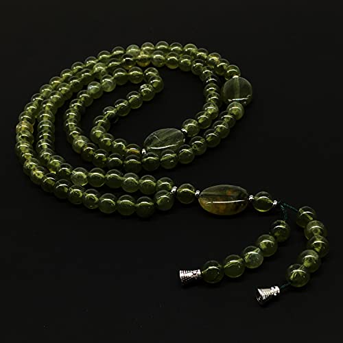 -8MM -99 BEADS NECKLACE DHIKR TASBIH COLLECTION- Imitation Acrylic MUSLIM Beads-Tesbih-Tasbih-Tasbeeh-Misbaha-Masbaha-Subha-Sebha (Green Olive-2) - color: Green Olive-2