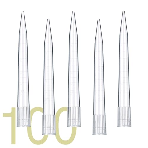 5mL Pipette Tips 100pcs, Universal Pipetting Tips | DNase/RNase Free and Pyrogen Free, Autoclavable, Low Retention, Polypropylene (PP), Laboratory Liquid Handling - size: 5mL(100PCS)