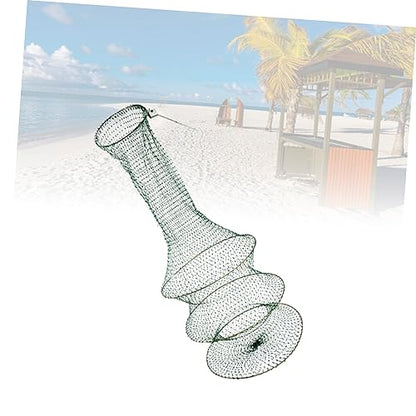 Balacoo Handwoven Foldable Fishing Net Layers Fine Mesh Net for Freshwater Fishing Lightweight Portable Durable Design for Fish and Shrimp Catching