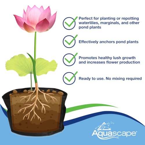 Aquascape Pond Plant Potting Media, Nutrient-Rich Aquatic Soil for Water Gardens, Supports Strong Root Growth, 432 Cubic Inches, 89003 - size: 432 cubic inches