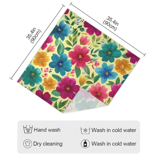 Head Scarf for Women,35" Large Square Hair Scarves Bandana Fashion Neck Scarf - color: Color 16