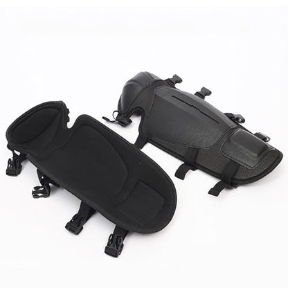 Adjustable Trimmer Gaiters Mowing Shin Guards Gardening Knee Pads Chainsaw Shin Guards Weed Eating Leg Protectors (Short) - style: Short