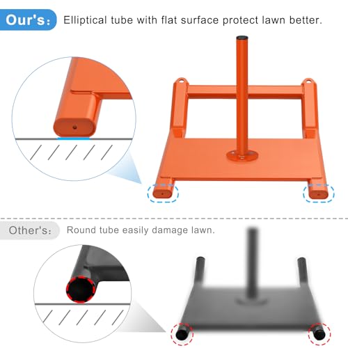 Weight Sled Fitness Strength Training Sled Weighted Sled Fits 1" & 2" Weight Plates Workout Sled Exercise Sled for Speed and Soccer Training