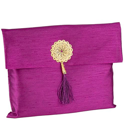 Modefa Islamic Prayer Mat Muslim Gifts - Thin Travel Muslim Prayer Rug in Taffeta Gift Bag with Tasbih Beads Prayer Matt Islam - Chenille Turkish Praying Carpet - Ramadan Gifts (Fuchsia) - color: Fuchsia