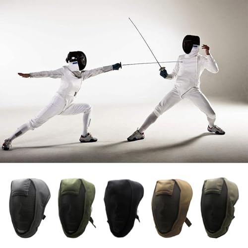 Breathable Total Faces Cover with Reinforced Steel Net Fencing Guard for Improved During Athletic Competition Strong Strength Fencing Guard - color: Gray