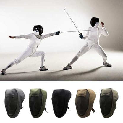 Breathable Total Faces Cover with Reinforced Steel Net Fencing Guard for Improved During Athletic Competition Strong Strength Fencing Guard - color: A