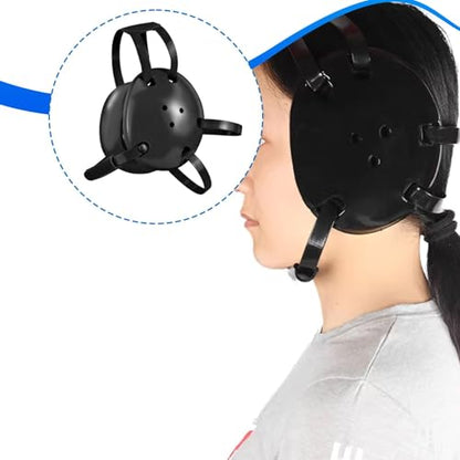 Wrestling Headgear for Kids with Ear Protection & Chin Pad - Youth Sports Protective Gear - color: Three Holes