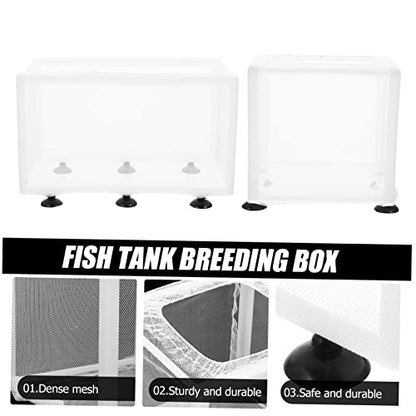 balacoo 2pcs Isolation Box for Fish Breeding Mesh Incubation Box Cups for Tanks for Juvenile and Sick Fish Separation
