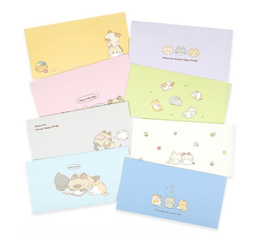 16 Pcs Money Envelopes Cash Envelopes, 8 Designs, 3.5 x 7 Inch (Cat) - style: Cat