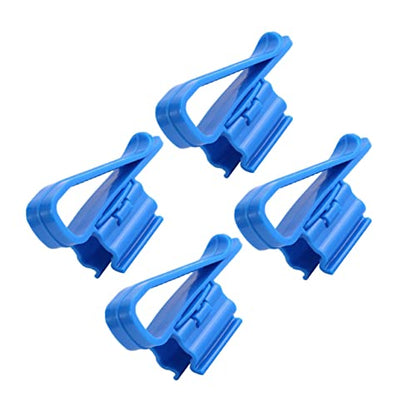 4pcs Aquarium Filtration Hose Holder Clip for Water Pump Tube Stabilization Easy Attach Water Clip for Tropical Fish Tank Cleaning and Maintenance - size: 8.50X2.60X1.80CM
