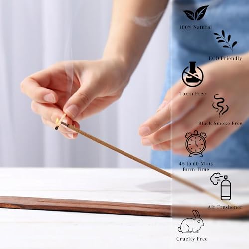 KarmaPledge Fougere Incense Sticks, Burn Time 45-60 Min, 100 Sticks - color: Fougere, size: 100 Hand Dipped Sticks