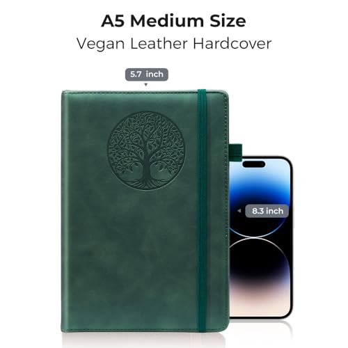 Journal 6 - Writing Notebook for Work & Travel, Women & Men | Press Soft. Smart Work. - color: Green