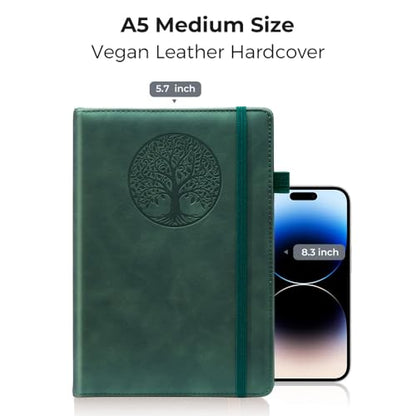 Journal 6 - Writing Notebook for Work & Travel, Women & Men | Press Soft. Smart Work. - color: Green