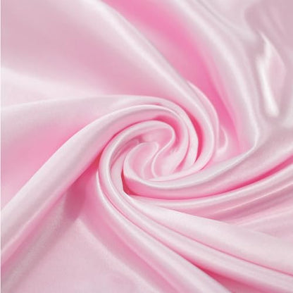 vimate 35" Square Silk Like Head Scarf - Women's Fashion Satin Scarf Bandana for Hair Wrapping at Night. - color: J1#. 2 Pack - Pink