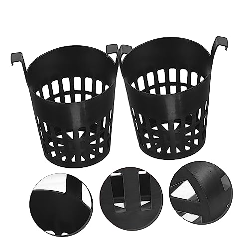 BESPORTBLE 6pcs Hydroponic Plant Basket Net Cups for Aquariums Black Water Plant Fixing Holder Suitable for Fish Tank Landscape