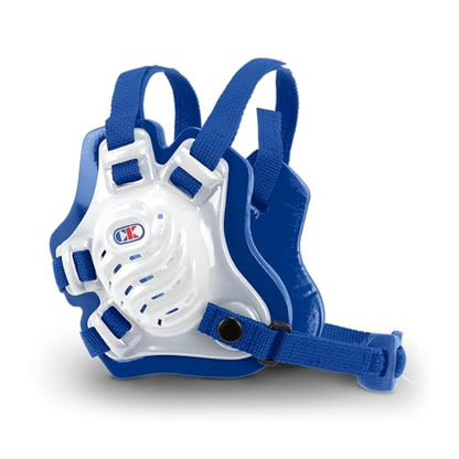 Cliff Keen Youth Tornado Wrestling Headgear - color: Translucent / Royal Blue / Royal Blue, size: One Size