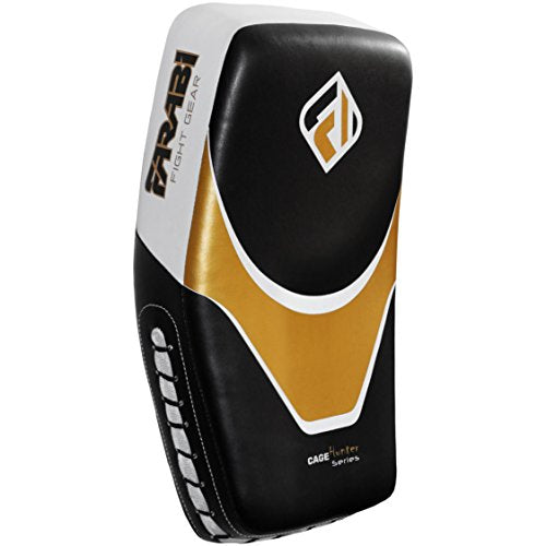 Farabi kick Shield Thai pad MMA Muay Thai Shield Curved Pads Martial Art Training Pads Boxing Strike pad Curved Arm Pad MMA Focus pad Muay Punch Shield - size: Pair