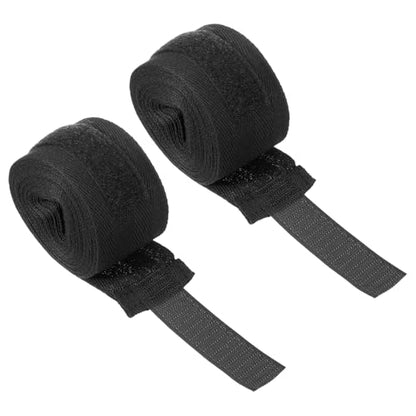 PATIKIL Boxing Hand Wraps, Elastic Boxing Wraps Cotton Fist Mitts Wrist Straps Protection for Muay Thai Martial Art - color: Black, size: 197 inch