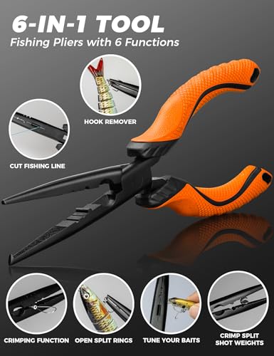 Fishing Tool Kit,Fishing Gear for Fly Fishing, Ice Fishing - color: 7PC+Multicolor