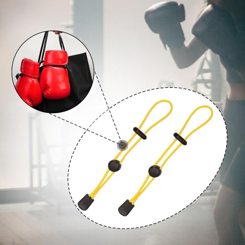 Boxing Gloves Carrying Strap,Shoulder Lanyard Organizer,Holder,Carry Leash,Hanging Leash Boxing Carrier - color: yellow