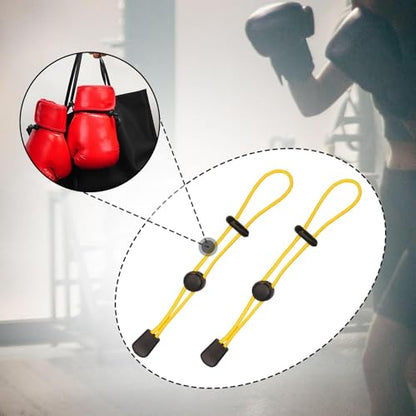 Boxing Gloves Carrying Strap,Shoulder Lanyard Organizer,Holder,Carry Leash,Hanging Leash Boxing Carrier - color: yellow