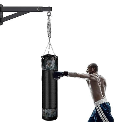 BeneLabel Wall Mount Heavy Bag Hanger, Heavy Duty Punching Bag Stand, Boxing Bag Bracket for Home Gym Indoor Outdoor, 800 LB Capacity - color: Length Adjustment 17-25
