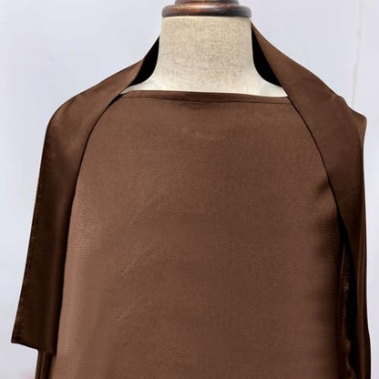 Lmdudan Girls Muslim Dress Hood Long Sleeve Prayer Dresses Robe Dubai Abaya 2026 Ramadan Kaftan Dress Kids 6-13 Years - color: Coffee, size: 10-11 Years