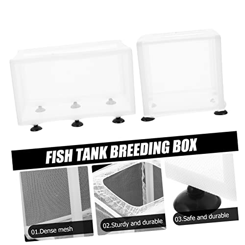 BESPORTBLE 2pcs Fish Breeding Isolation Box Cups Convenient Mesh Structure for Healthy Aquarium Separation Suitable for Fish and Shrimp