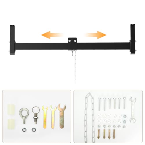 tonchean 42'' Long Sliding Track Wall Ceiling Mount Punching Bag Hanger | Heavy Bag Stand, Load-Bearing Capacity to 300 Lbs Heavy-Duty Sandbag Rack for Home Gym Mma Muay Thai