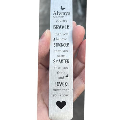 성경 책갈피 책 마커, 금속 기독교 책갈피 선물 액세서리 (Always Remember You are Brave) - style: 항상 당신이 용감하다는 것을 기억하세요