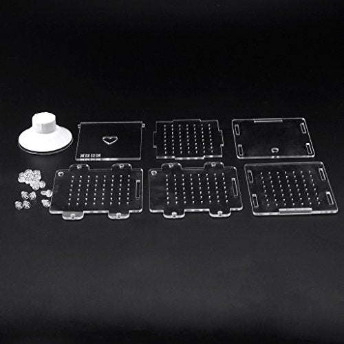 Fish Breeding Box Clear Acrylic Fish Isolation Boxes Aquarium Hatchery Incubator with Suction Cup for Newborn Shrimp