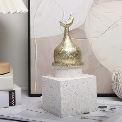 Islamic Cultural Decor Collection - Handcrafted Resin Mosque Models & Tower Ornaments for Home/Office Display Ramadan Decoration (Tower 2) - style: tower 2