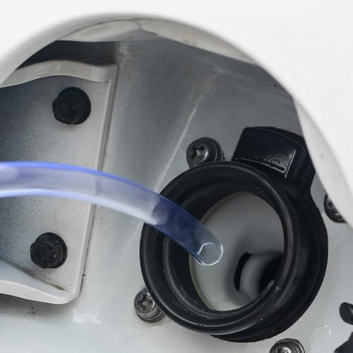 Siphon Pump for Gasoline Gas Oil Fuel Petrol Diesel Fluid Water Fish Tank, Fuel Siphon with 2 Durable PVC Syphon Hoses with Hose Clip, Metal Buckles, Fuel Transfer Pump