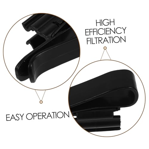 Abaodam 6pcs Aquarium Tools Water Pipe Holding Clamps Hose Tube Clip for Fish Tank Filtration Dosing Pump - color: Black