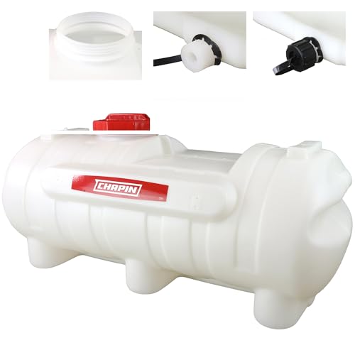 Chapin 97005: 25 Gallon Water Storage Tank, Utility Water Tank, Water Supply, for Farms, Acreage, Gardens, Orchards, Translucent White - size: 25 Gallon