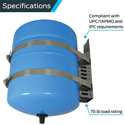HoldRite QS-12 Expansion Tank Mounting Bracket, 9.5 Inch - 13 Inch