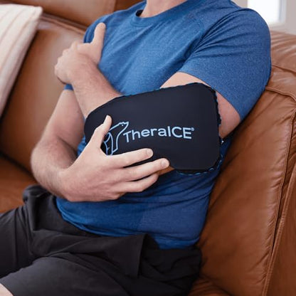 TheraICE PROpack Ice Pack for Injuries, Reusable Soft Multipurpose Cold Gel Ice Pack for Muscular Back Pain, Shoulder, Hip, Knee - Flexible Cold Compress Wrap for Minor Aches & Pains - 5 x 8 - size: Small (Pack of 1)