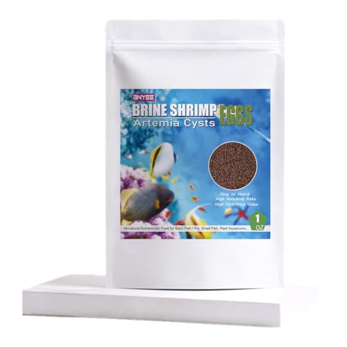 Brine Shrimp Eggs for Aquatic Foods Baby & Fry Foods The Popular 90% Hatch GSL Brine Shrimp Eggs (1 OZ) - size: 1 Ounce (Pack of 1)