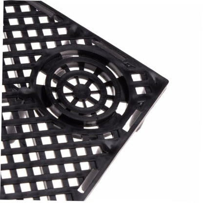 BESPORTBLE 20 Pcs Bottom Plate Fish Tank Bottom Aquarium Egg Crate Fish Tank with Divider Clapboard Pump and Live Fish Grid - color: Blackx2pcs, size: 10pcsx2pcs