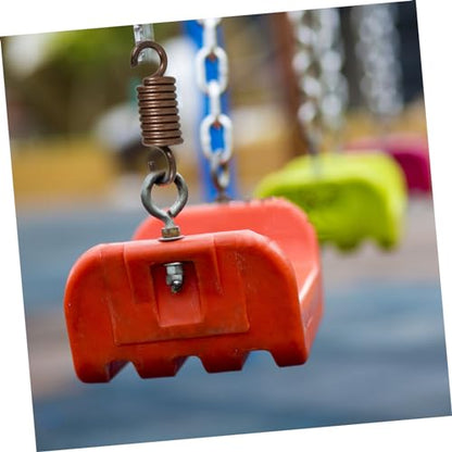 UPKOCH Hammock Chair Spring Swing Hanging Spring Metal Kit Porch Swing Accessories Sandbag Fixing Kit - color: Coffee
