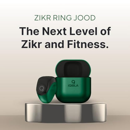 TAKVA - Zikr Ring Jood | Improved, Smart Tasbih Ring (Interchangeable Ring Sizes) (Black) - color: Black