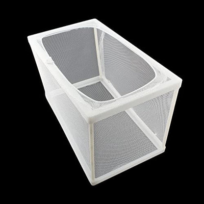 1 Pack Nylon Mesh Box Square Fish Breeder Box Separation Net Aquarium Fish Hatching Box(10.23"x5.9"x5.9") L*W*H