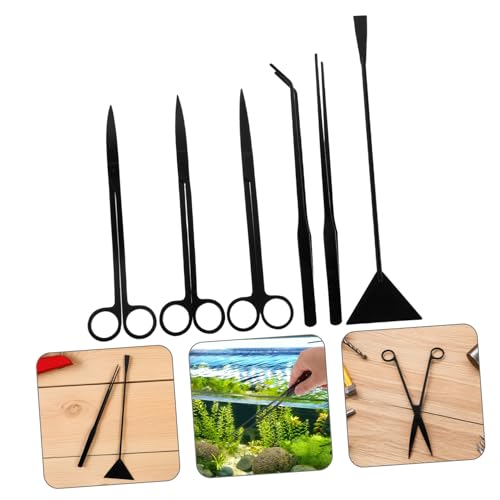 UKCOCO 1 Set Fish Tank Maintenance Supplies Precision Tweezers Scissors Spatula for Water Grass Trimming Plant Care