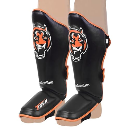 Shin Guards MMA Martial Arts, Muay Thai, Kickboxing, Leg Instep Protection Pads, Kicking, Sparring, Training Gear, Karate, Boxing, Taekwondo - Unisex (Medium/Large/Extra Large) - size: X-Large