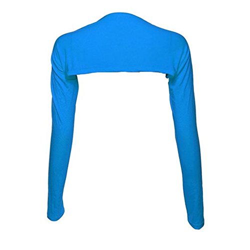 YEESAM Bolero Shrugs for Women Long Sleeve Arm Sleeves Hijab Accessories One Size - color: Lakeblue