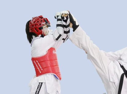 Taekwondo Headgear Karate Headgear with Removable mask for Sparring Partner Muay Thai Taekwondo Karate MMA Training Youth Adults - color: red, size: X-Large