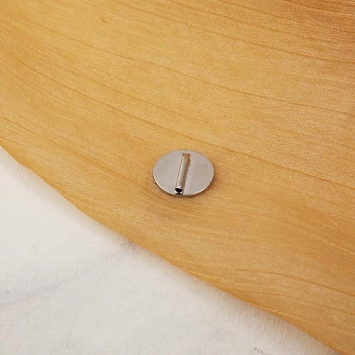 6pcs Mini Brooch Converter, Magnetic Pin Converter Almost Invisible and Harm Free Metal Backs for Thin Fabric (3 Gold and 3 Silver)