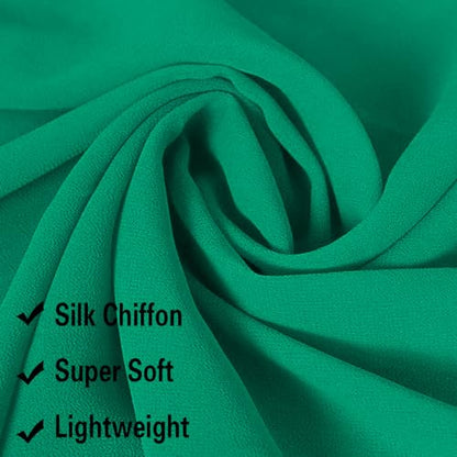 Leimandy Infinity Chapel Veil Hijab Scarf Head Wrap for Muslim V96 - color: Dark Green