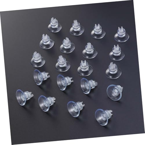 Luxshiny 25pcs Aquarium Suction Cup Clips with Rubber Clamps for Fish Tank Air Pump Airline Tube Holder Fish Tank Hose Organizer Accessories for Aquarium Air Pump